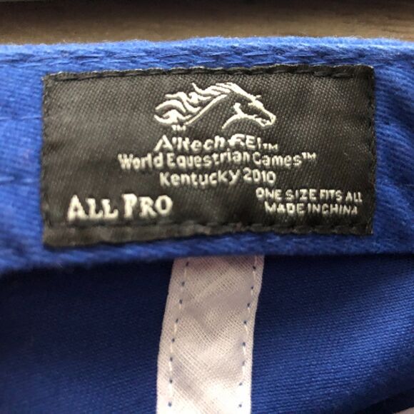 World Equestrian Games Ball Cap Hat Adjustable Strap 2010 Kentucky FEI Alltech - Picture 7 of 7